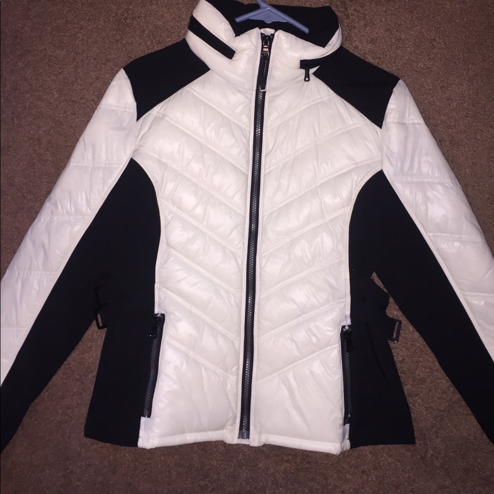 Black and white guess jacket