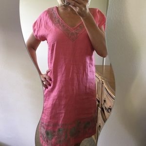 ✨Zara Pink Linen Beach Coverup✨ ✨Zara Pink Linen Beach Coverup✨
