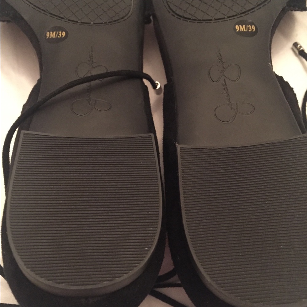 Jessica Simpson Zofie Black Suede Flats - Picture 5 of 8