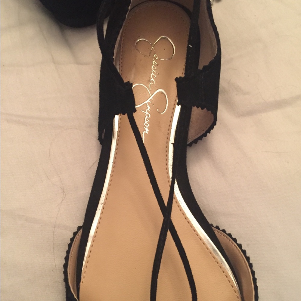 Jessica Simpson Zofie Black Suede Flats - Picture 7 of 8