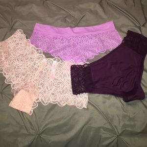 3 pair of PINK by Victoria's Secret underwear.
