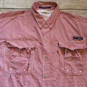 Columbia PFG Men's Button Front Shirt Super Bahama
