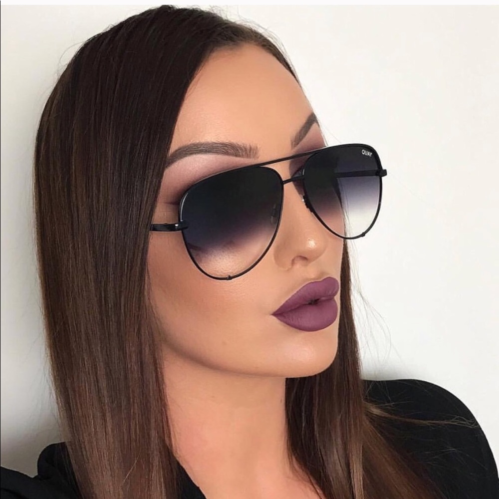 Quay high key sunglasses in black fade