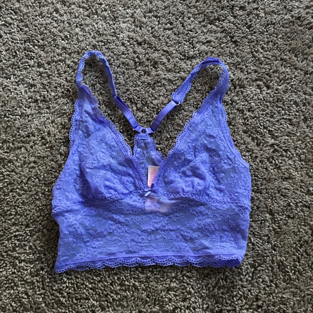 NWT Victorias Secret Floral Lace Longline Bralette