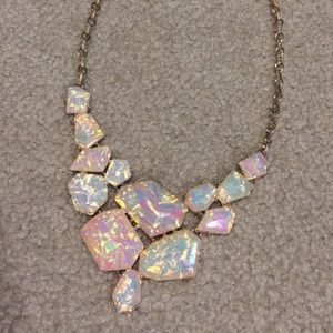 Opal statement necklace