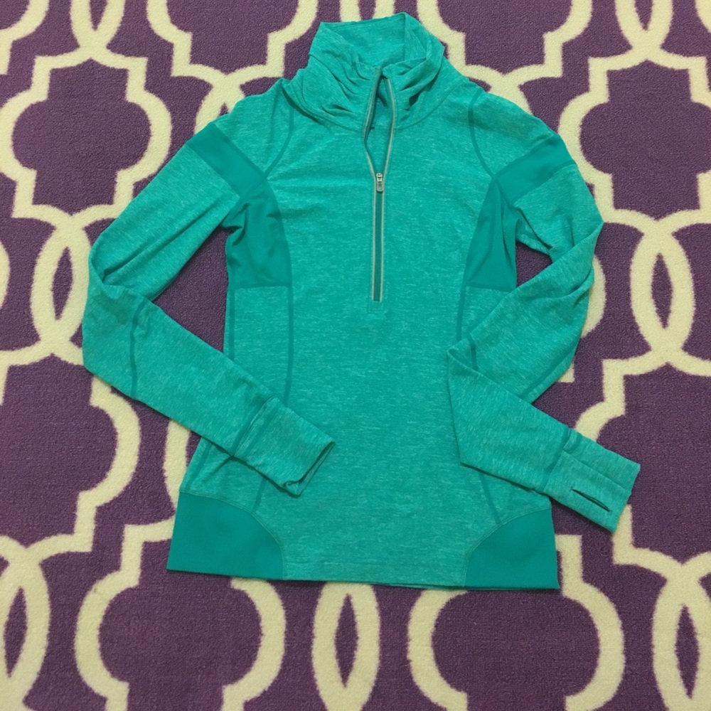🍋 Lululemon half zip teal pull over