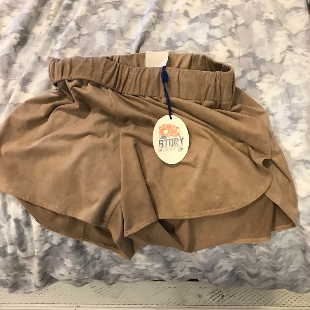 Suede shorts