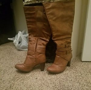 Wide calf Brown boots