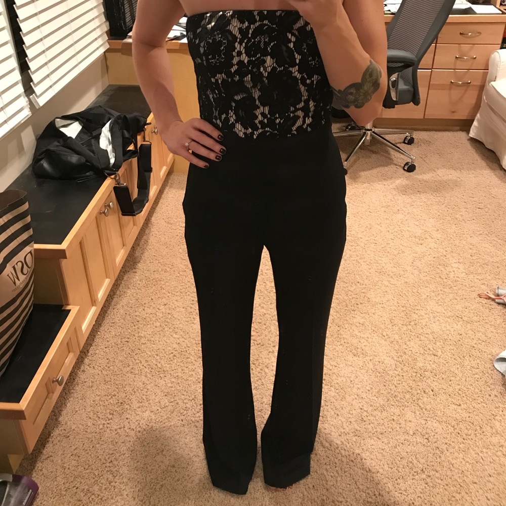 White House Black Market Strapless Jumpsuit