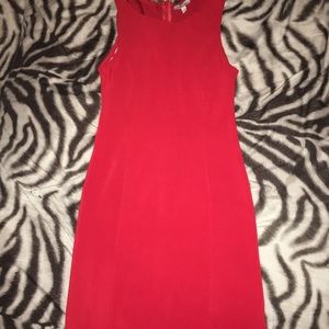 Super cute red dress with see through back