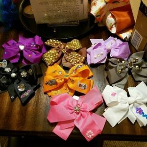 8 inch girl hair bows