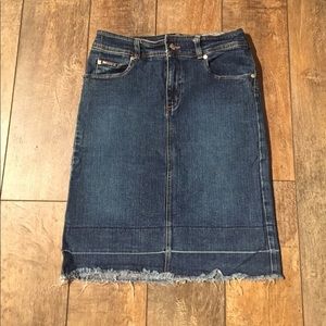 Pencil Jean Skirt