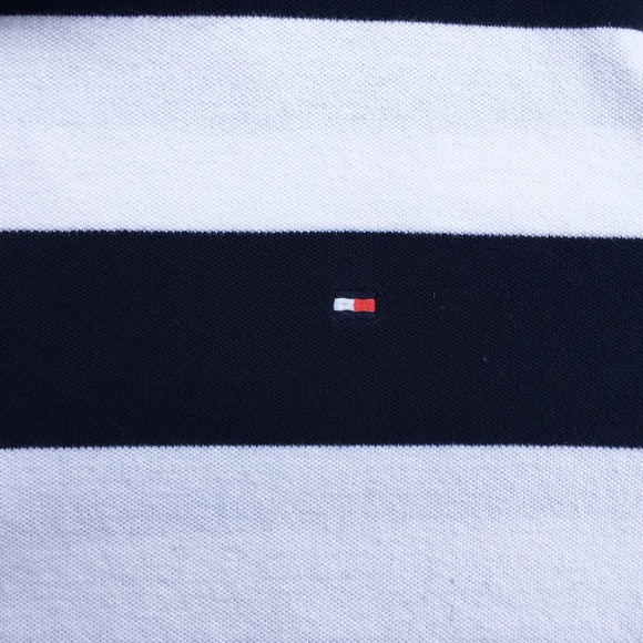 Tommy Hilfiger Striped Long Sleeve Polo Youth XXL - Picture 2 of 4