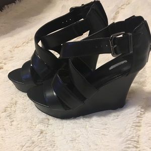 Express black wedges. Only worn once