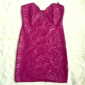 Strapless bodycon dress