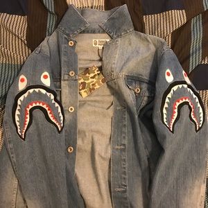 Bape denim jacket XL