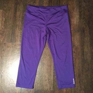 Reebok Purple Workout Capris