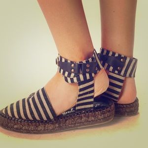 Free People striped Espadrilles