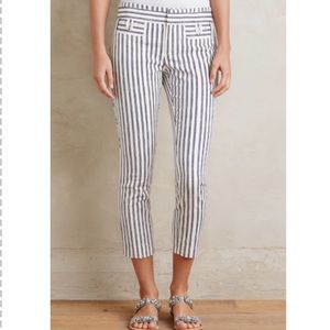 NWOT Cartonnier Striped Crop Charlie Trousers NWOT Cartonnier Striped Crop Charlie Trousers