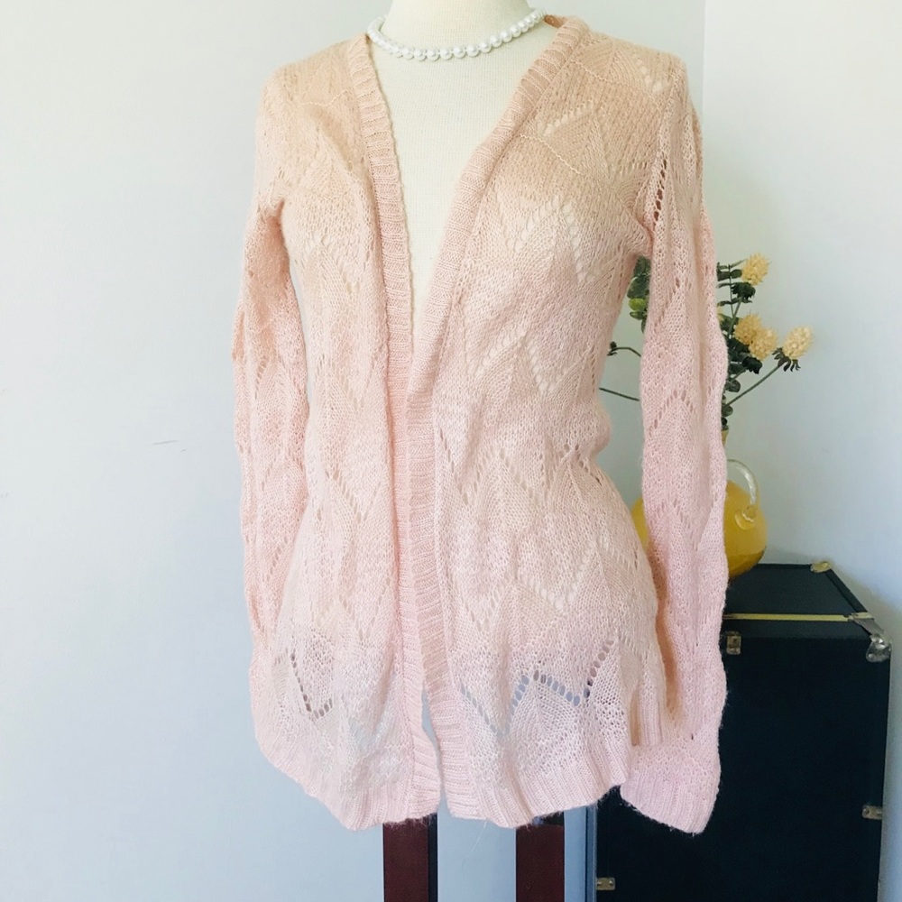 Charlotte Russe Blush Cardigan.
