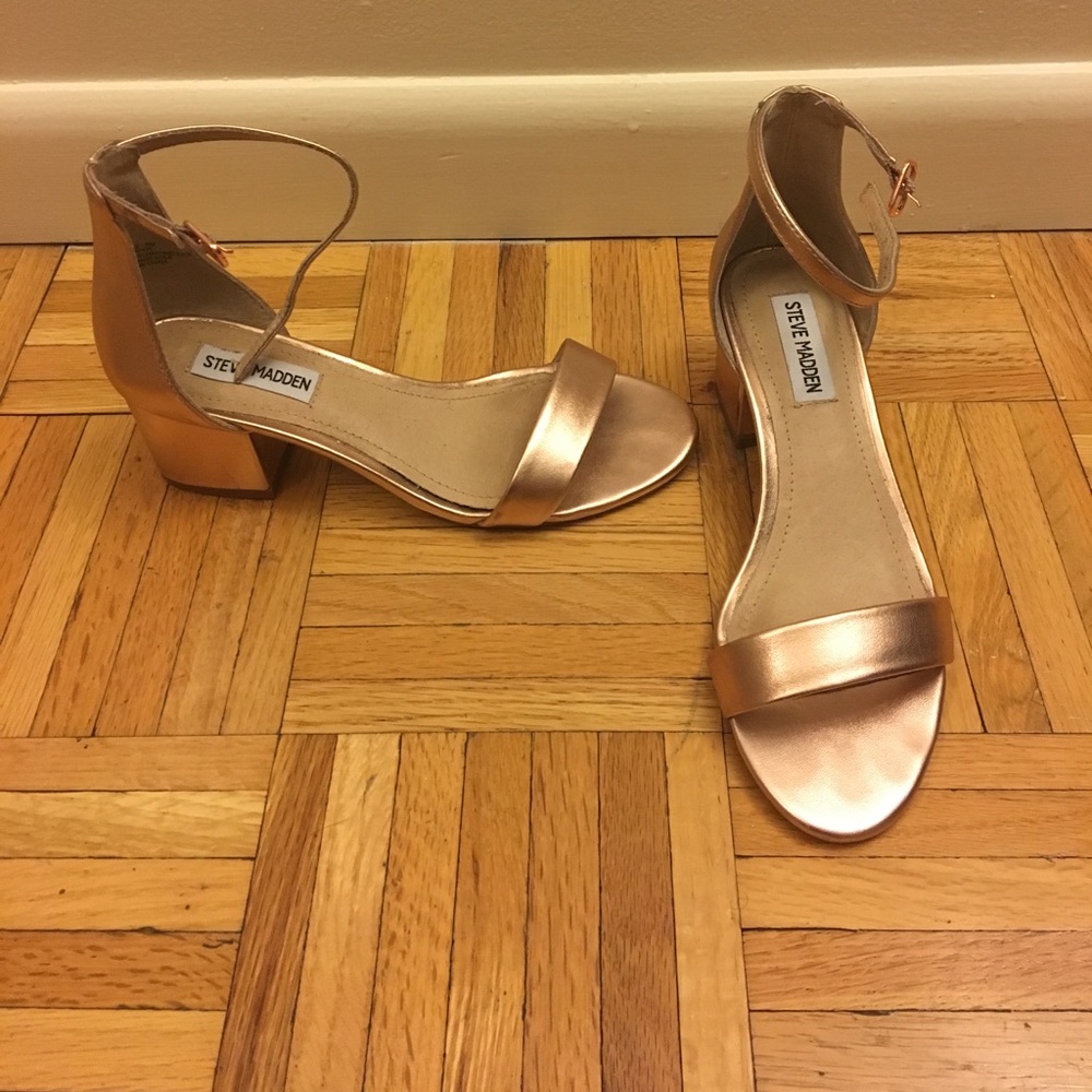 Worn once!! Rose Gold Steve Madden Heels