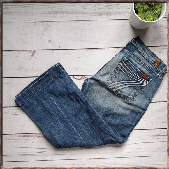 7 For All Mankind Denim - 7 FOR ALL MANKIND Dojo Crop Jeans, sz 29