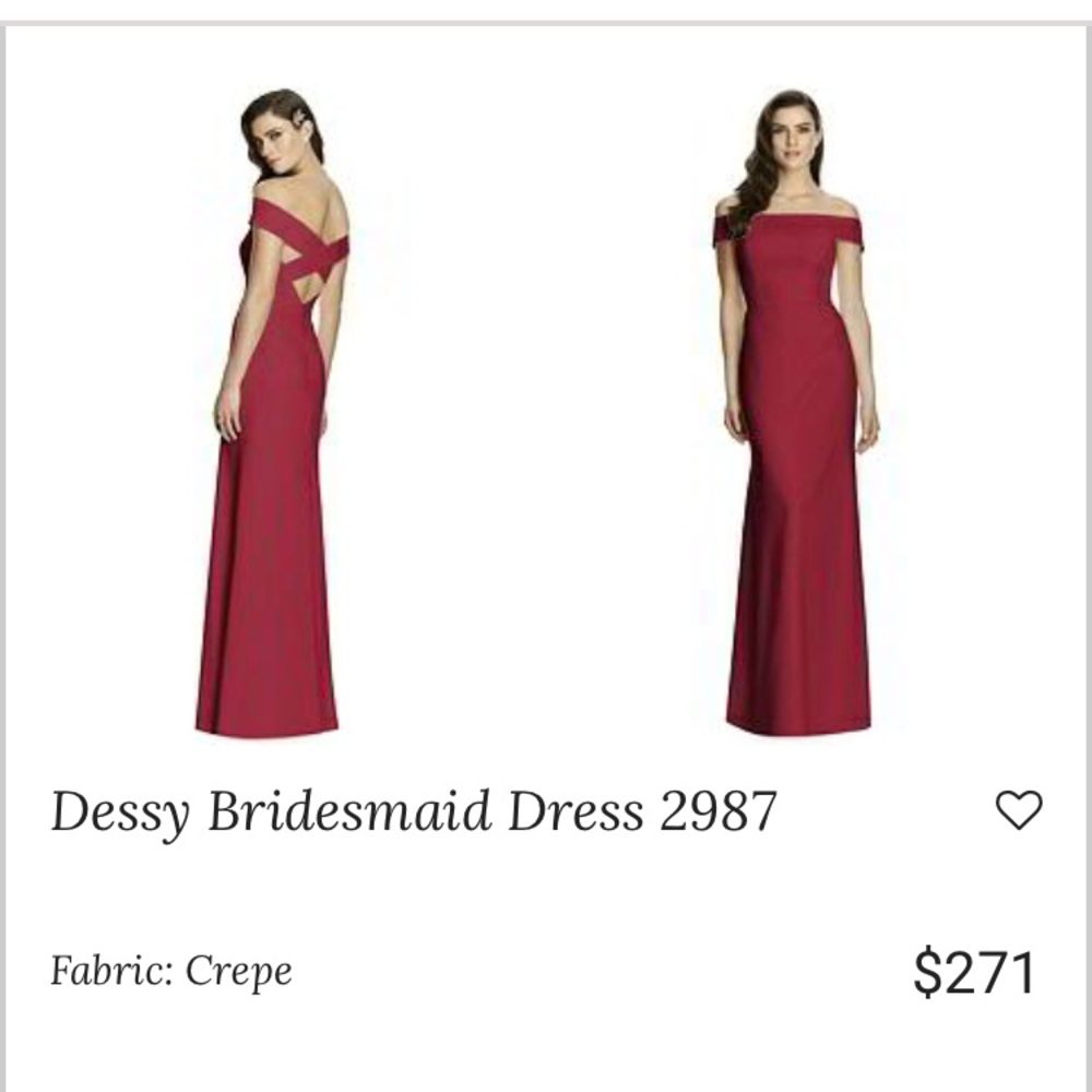 Worn Once Dessy Gown