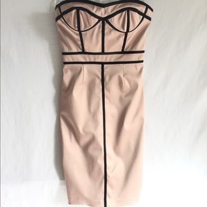 Sexy Cocktail Dress Pink/Blk Size 4, Gently Worn