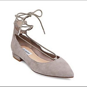 Steve Madden Grey Suede Flats
