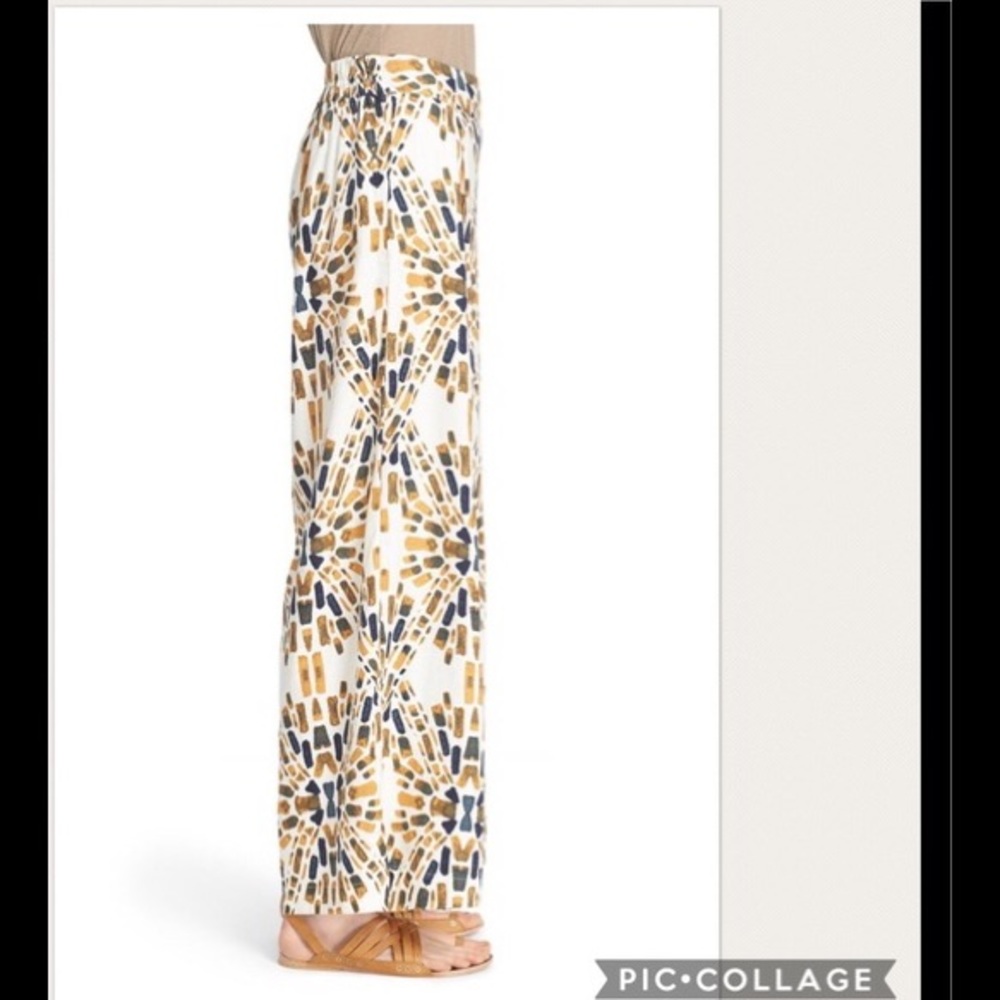 NWT Free People Over Under Ivory Printed Pants - Picture 4 of 7