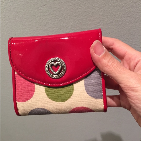 Brighton Lizzie polkadot handbag w/ wallet. - Picture 5 of 7