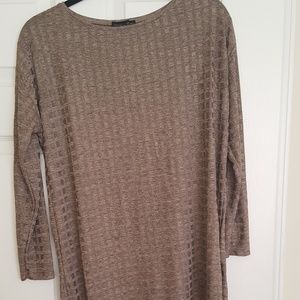 Zara taupe top Zara taupe top