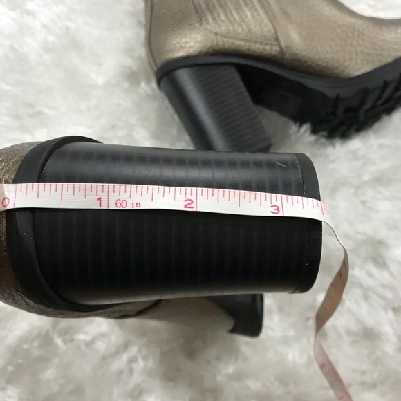 Sam & Libby Metallic Chunky Heel Ankle Boots - Picture 4 of 5