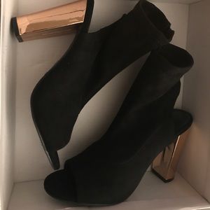 Cute open toe booties