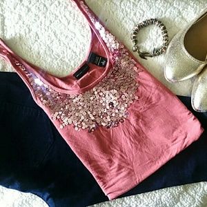 New York & Co. Sequined Tank Top