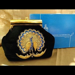 BEAUTIFUL Vintage WHITING & DAVES Black Velvet