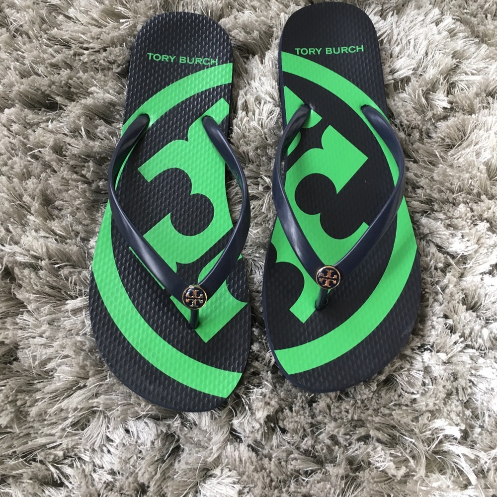 Tory Burch flip flops! Never worn