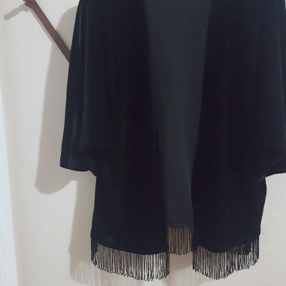 Black velvet formal jacket