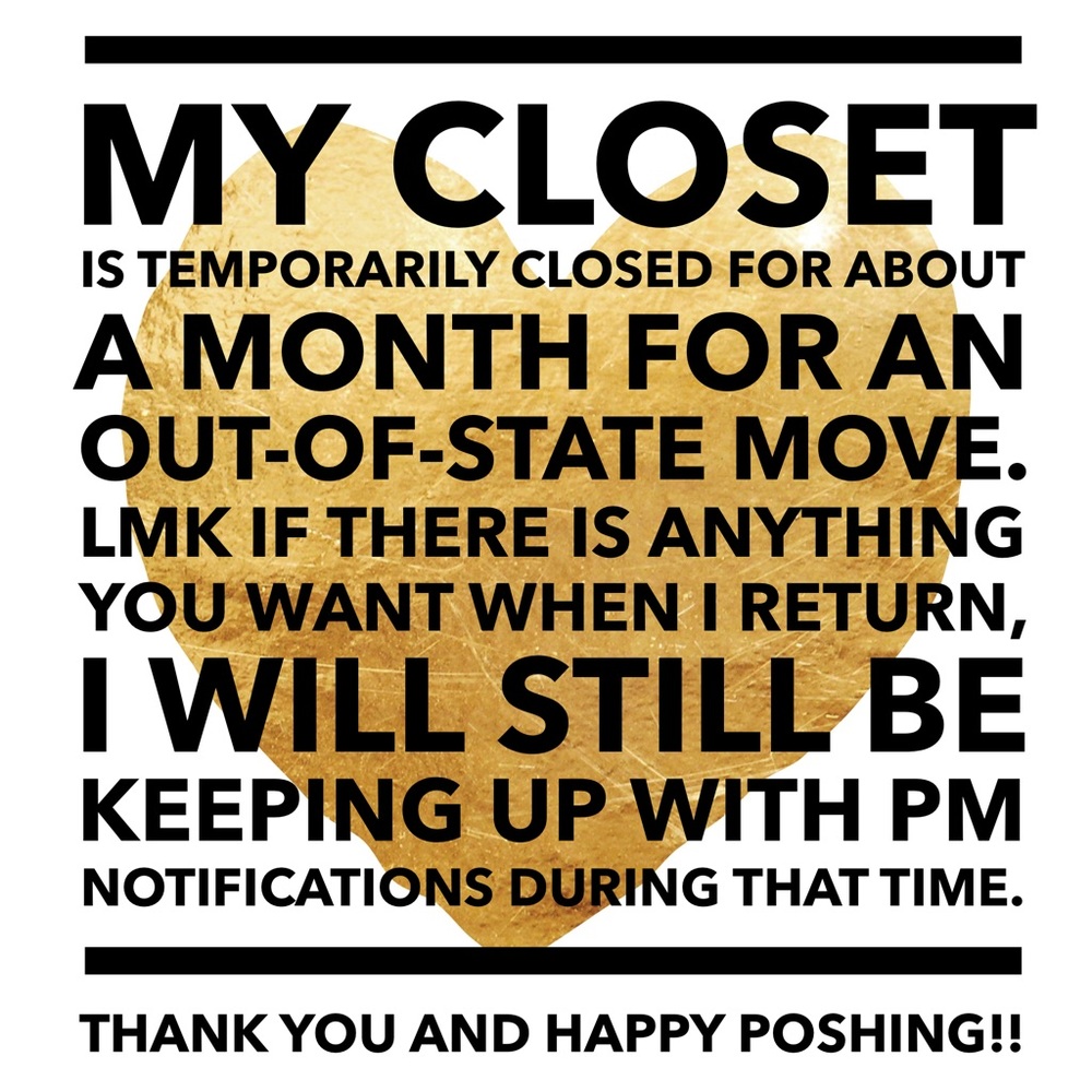 Closet on Hold for Move