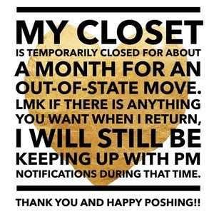 Closet on Hold for Move