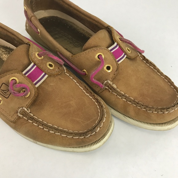 Sperry Topsider brown and pink woman's size 6 - Picture 3 of 7