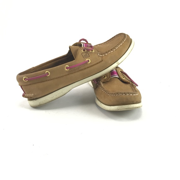 Sperry Topsider brown and pink woman's size 6 - Picture 6 of 7