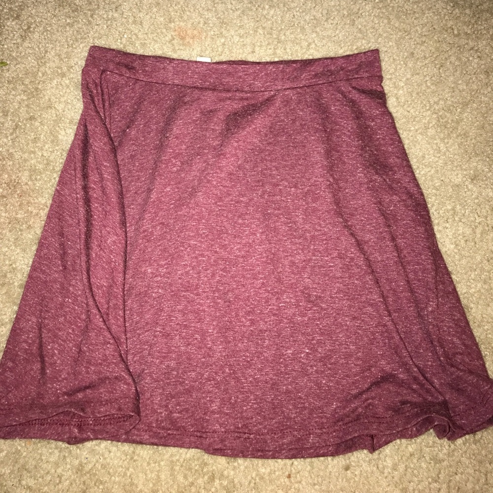 Maroon pacsun flow skirt