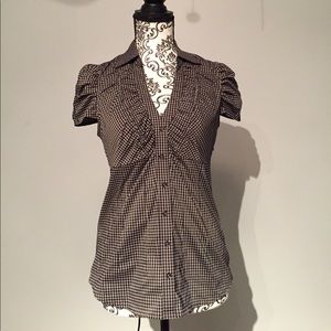 Express Design Studio V-Neck Dress Shirt