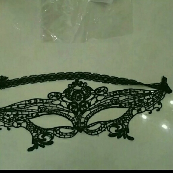 masquerade mask lace black comfortable - Picture 2 of 3