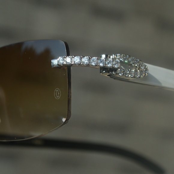 cartier glasses diamond cut