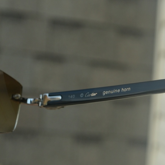 Custom diamond Cartier Buffalo Sunglasses - Picture 7 of 8