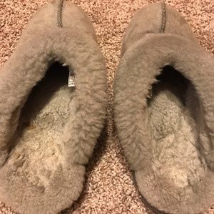 Grey Coquette Ugg Slip on Womens sz 7