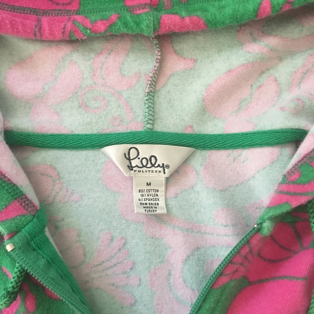 Vintage Lilly Pulitzer Zip Up - Picture 2 of 3