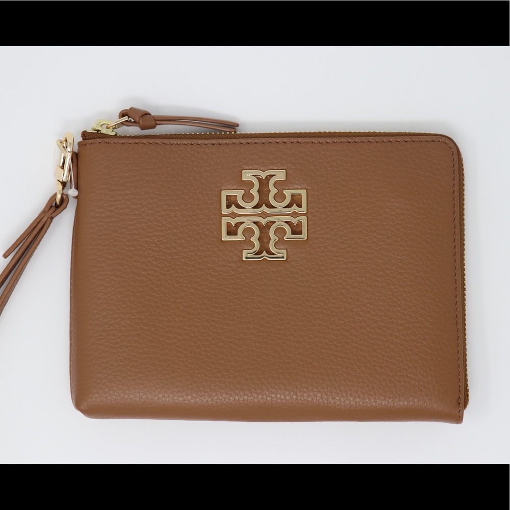 Tory-Burch Britten large zip pouch  #39061 - Picture 5 of 8